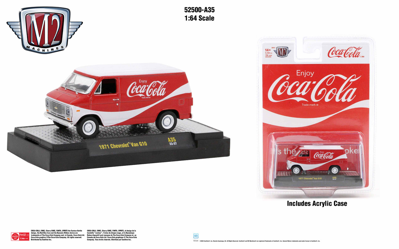 M2 Machines Coca-Cola Release A35 1971 Chevrolet Van G10 Coca Coca